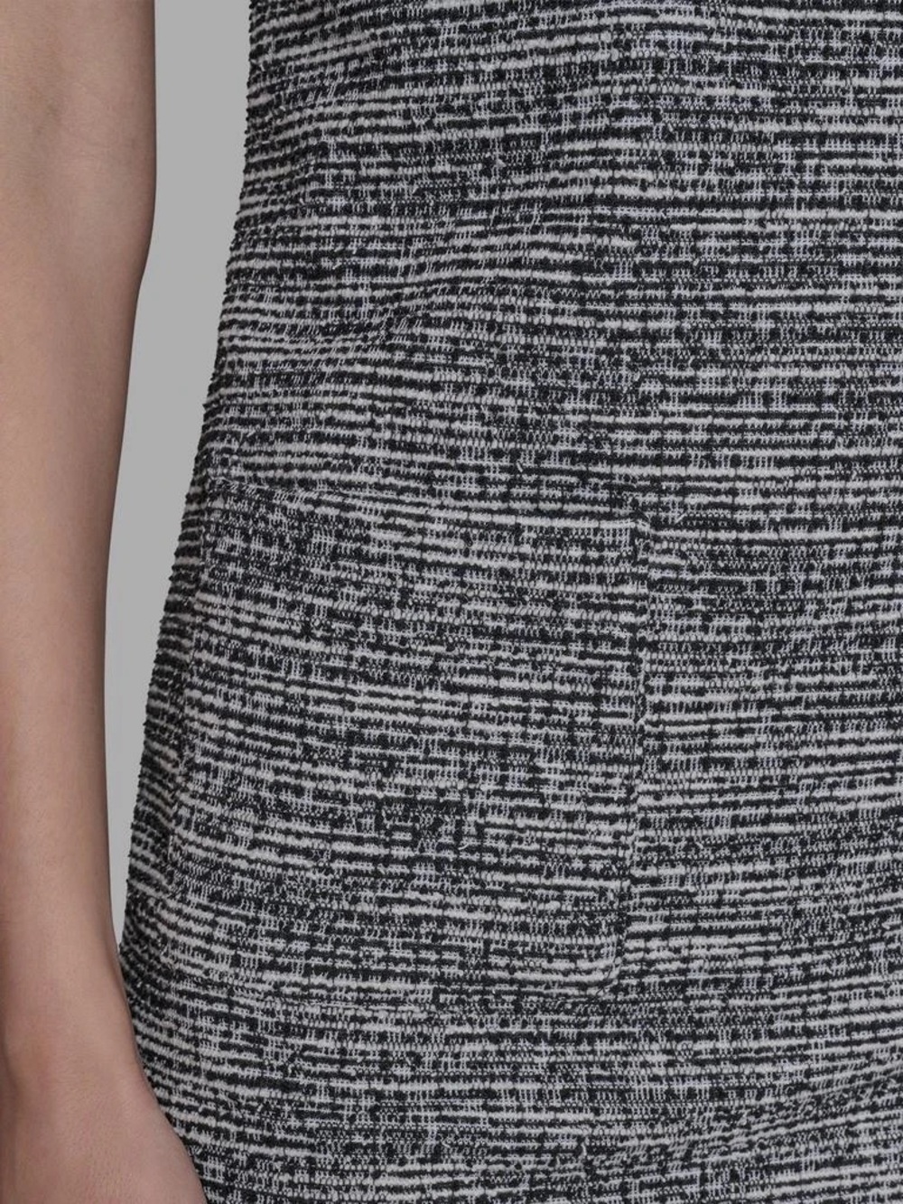 NWT Karl Lagerfeld Paris Knit Tweed Dress With Pearl Trim Size 16 - Picture 4 of 10